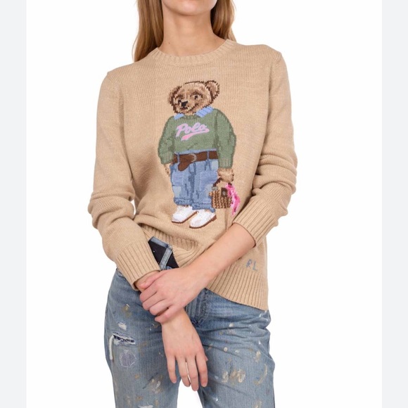 Polo Ralph Lauren Bear Embroidered Sweater Small - Picture 3 of 9